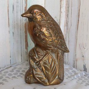 Vintage Brass Bird w/ Fine Detail